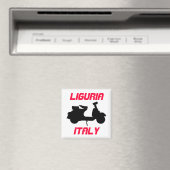 Scooter, Ligurien, Italien Magnet (In Situ (Geschirrspüler))