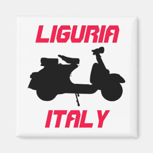 Scooter, Ligurien, Italien Magnet (Vorne)