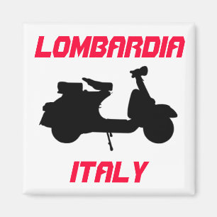 Scooter, Lombardia, Italien Magnet