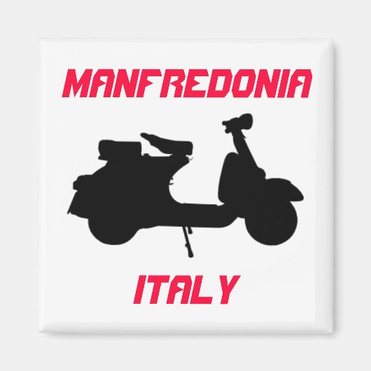 Scooter, Manfredonia, Italien Magnet (Vorne)
