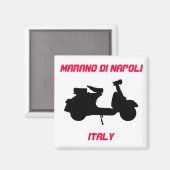 Scooter, Marano di Napoli, Italien Magnet (Vorderseite/Rückseite)