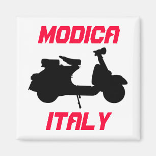 Scooter, Modica, Italien Magnet