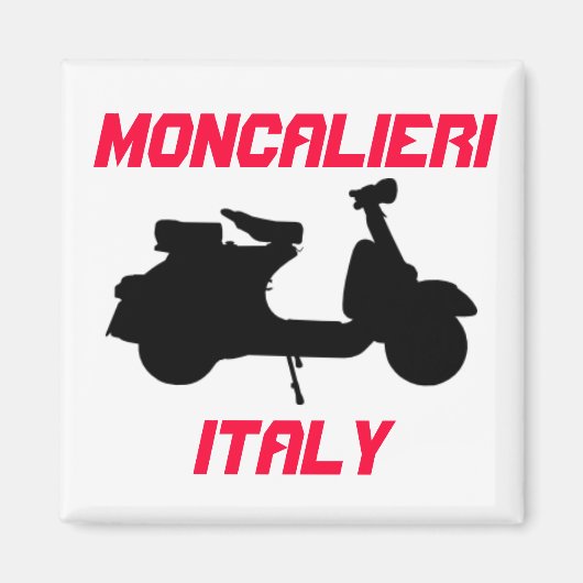 Scooter, Moncalieri, Italien Magnet (Vorne)