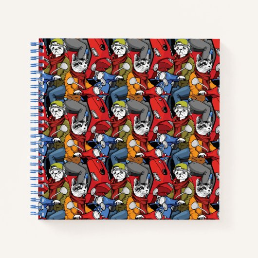 Scooter-Muster für Katzen und Hunde Notizblock (Vorderseite)