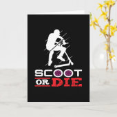 Scooter oder Die Scooter Karte (Gelbe Blume)