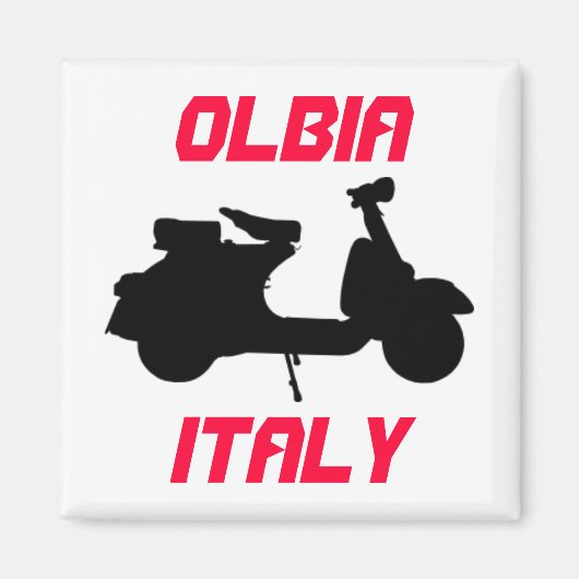 Scooter, Olbia, Italien Magnet (Vorne)