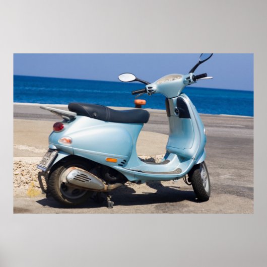 Scooter On The Beach | Ephesus, Turkey Poster (Vorne)