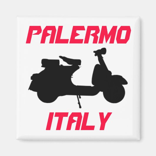 Scooter, Palermo, Italien Magnet (Vorne)