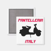 Scooter, Pantelleria, Italien Magnet (Vorderseite/Rückseite)
