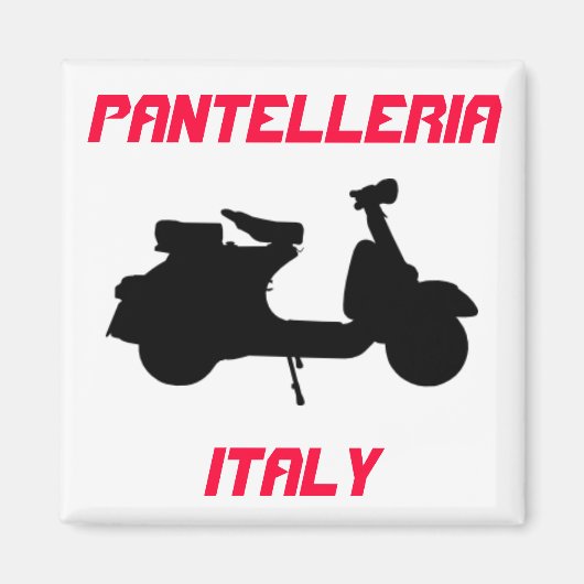 Scooter, Pantelleria, Italien Magnet (Vorne)