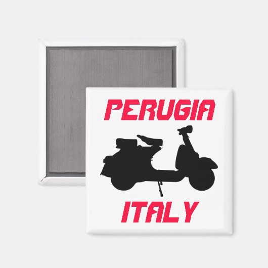 Scooter, Perugia, Italien Magnet (Vorderseite/Rückseite)