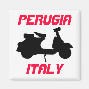 Scooter, Perugia, Italien Magnet