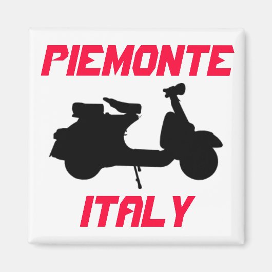 Scooter, Piemonte, Italien Magnet (Vorne)