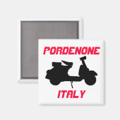 Scooter, Pordenone, Italien Magnet (Vorderseite/Rückseite)