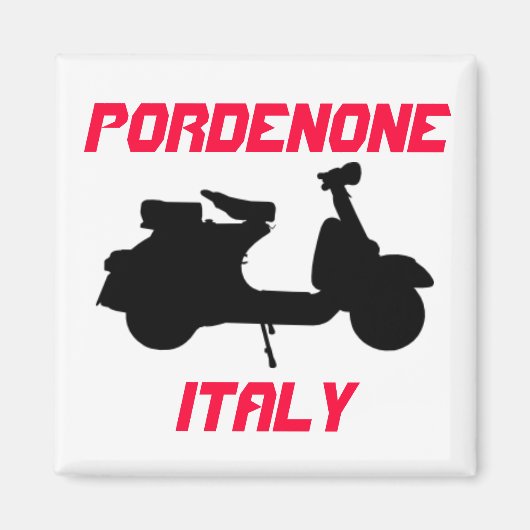 Scooter, Pordenone, Italien Magnet (Vorne)