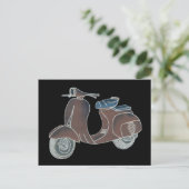 Scooter-Postkarte Postkarte (Stehend Vorderseite)
