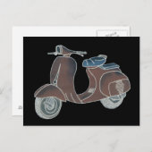 Scooter-Postkarte Postkarte (Vorne/Hinten)