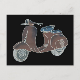 Scooter-Postkarte Postkarte