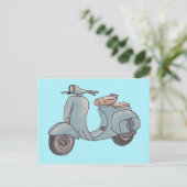 Scooter-Postkarte Postkarte (Stehend Vorderseite)