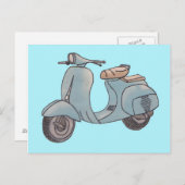 Scooter-Postkarte Postkarte (Vorne/Hinten)
