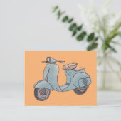 Scooter-Postkarte Postkarte (Stehend Vorderseite)