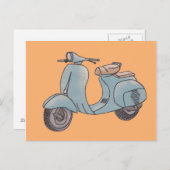 Scooter-Postkarte Postkarte (Vorne/Hinten)