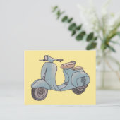 Scooter-Postkarte Postkarte (Stehend Vorderseite)