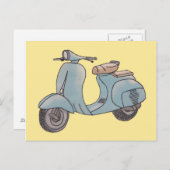 Scooter-Postkarte Postkarte (Vorne/Hinten)