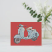 Scooter-Postkarte Postkarte (Stehend Vorderseite)