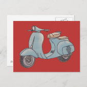 Scooter-Postkarte Postkarte (Vorne/Hinten)