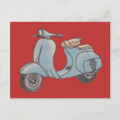 Scooter-Postkarte Postkarte (Vorderseite)