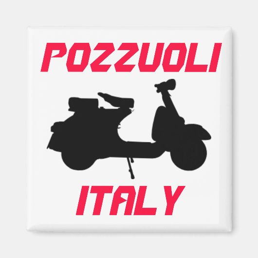 Scooter, Pozzuoli, Italien Magnet (Vorne)