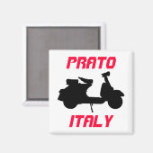 Scooter, Prato, Italien Magnet (Vorderseite/Rückseite)