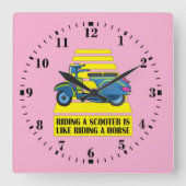 Scooter Quadratische Wanduhr (Vorderseite)