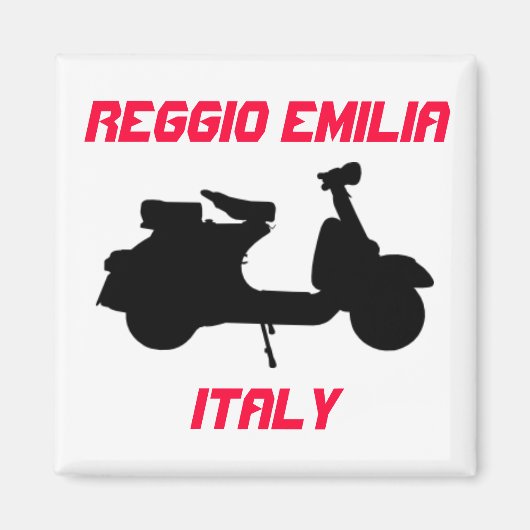 Scooter, Reggio Emilia, Italien Magnet (Vorne)