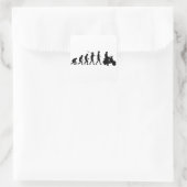 Scooter Rider Quadratischer Aufkleber (Tasche)