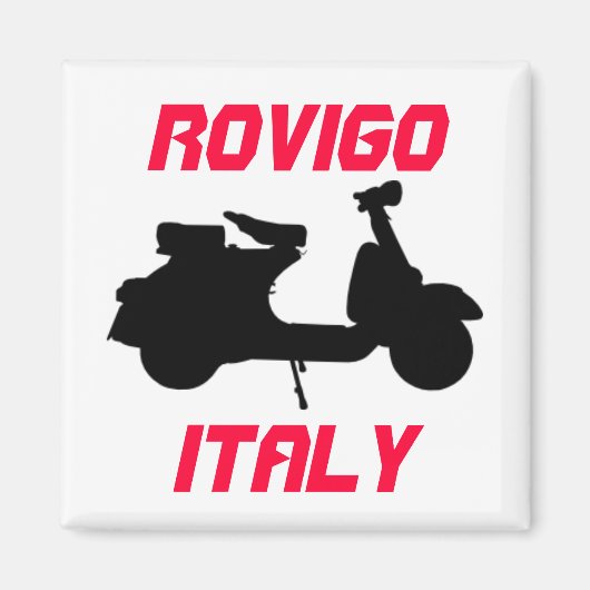 Scooter, Rovigo, Italien Magnet (Vorne)