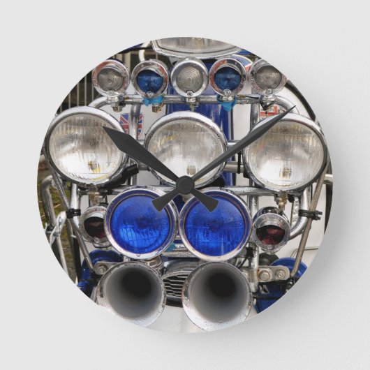 SCOOTER RUNDE WANDUHR (Vorderseite)