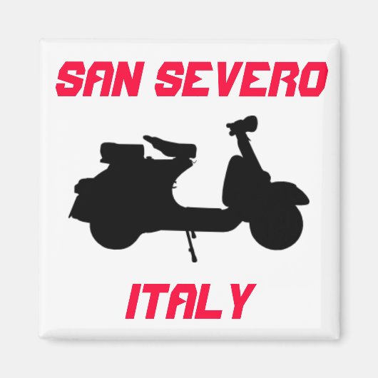 Scooter, San Severo, Italien Magnet (Vorne)
