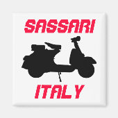 Scooter, Sassari, Italien Magnet (Vorne)
