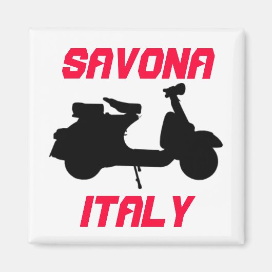 Scooter, Savona, Italien Magnet (Vorne)
