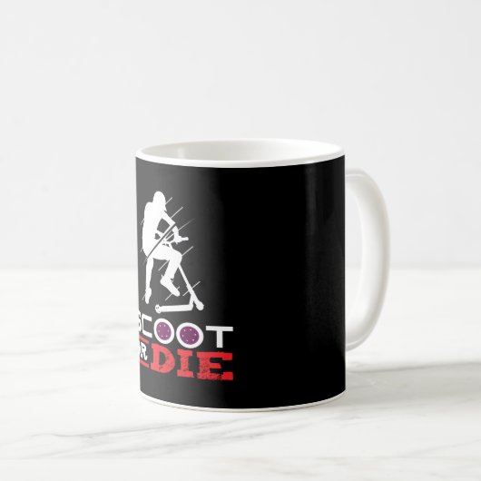 Scooter-Scooter mit Scooter oder Die Scooter Kaffeetasse (VorderseiteRechts)