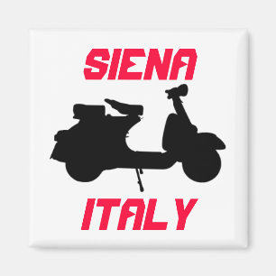 Scooter, Siena, Italien Magnet