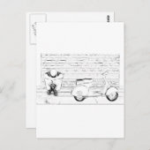 Scooter Skin Postkarte (Vorne/Hinten)