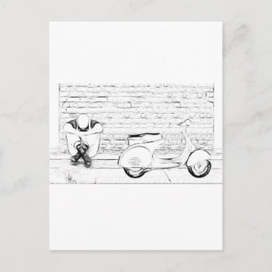 Scooter Skin Postkarte