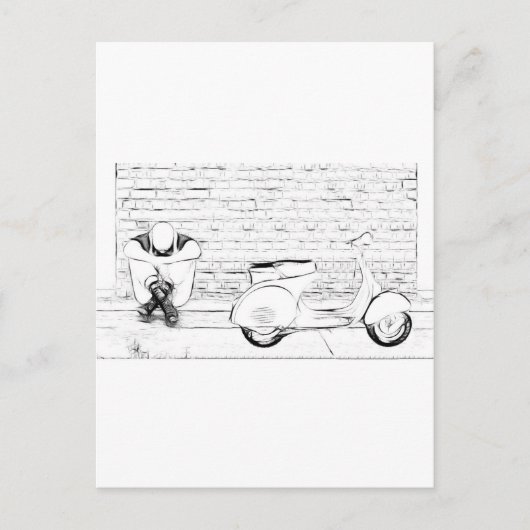 Scooter Skin Postkarte (Vorderseite)