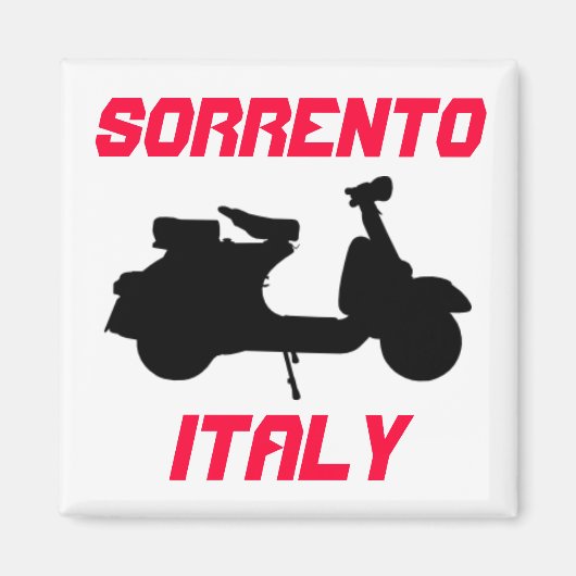 Scooter, Sorrento, Italien Magnet (Vorne)