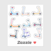 Scooter-Stickers Aufkleber (Blatt)