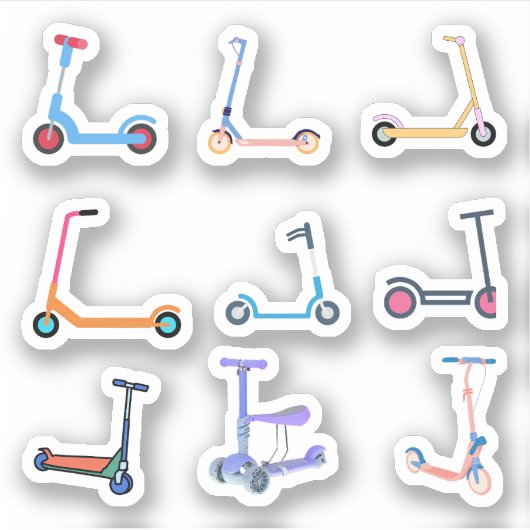 Scooter-Stickers Aufkleber (Vorderseite)