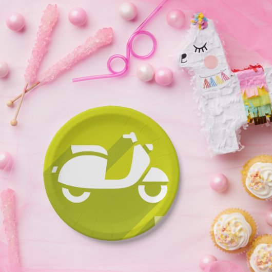 Scooter-Symbol Pappteller (Party)